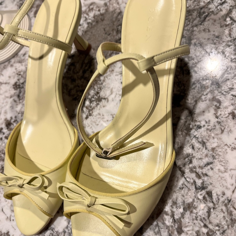 Doen Light Yellow Women's Heels